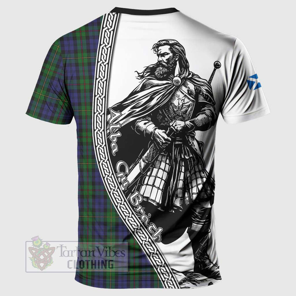 Tartan Vibes Clothing MacEwan (MacEwen) Tartan Clan Crest T-Shirt with Highlander Warrior Celtic Style