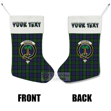 MacEwan (MacEwen) Tartan Family Crest Christmas Stocking with Personalized Text