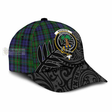 MacEwan (MacEwen) Tartan Classic Cap with New Zealand Silver Fern Half Style