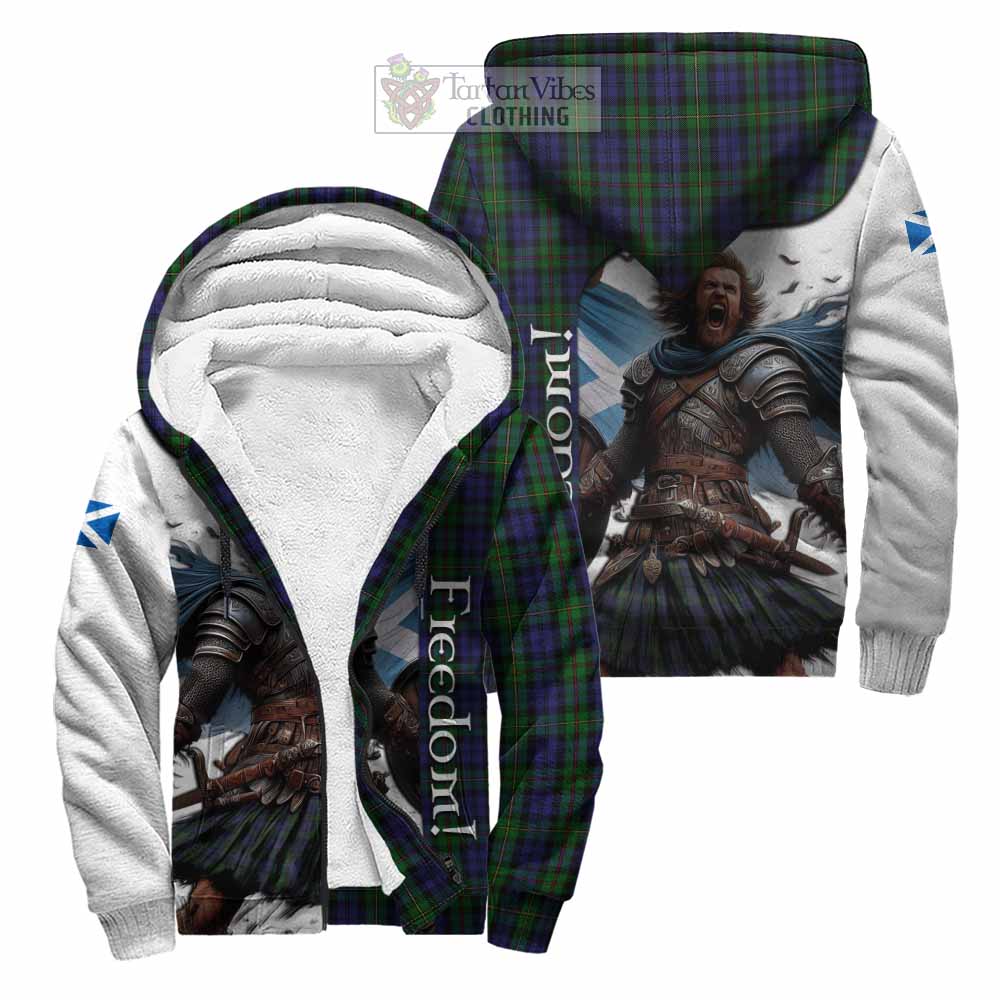 Tartan Vibes Clothing MacEwan (MacEwen) Crest Tartan Sherpa Hoodie Inspired by the Freedom of Scottish Warrior