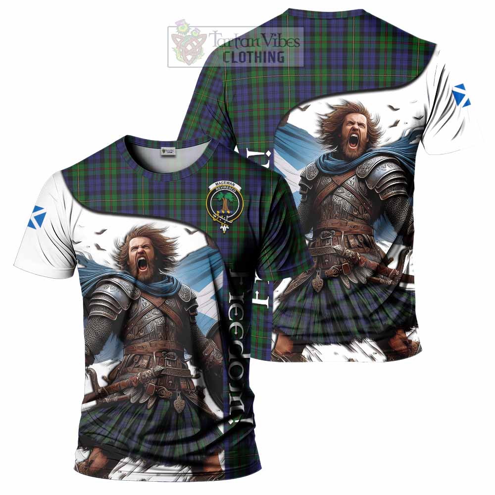 MacEwan (MacEwen) Crest Tartan T-Shirt Inspired by the Freedom of Scottish Warrior