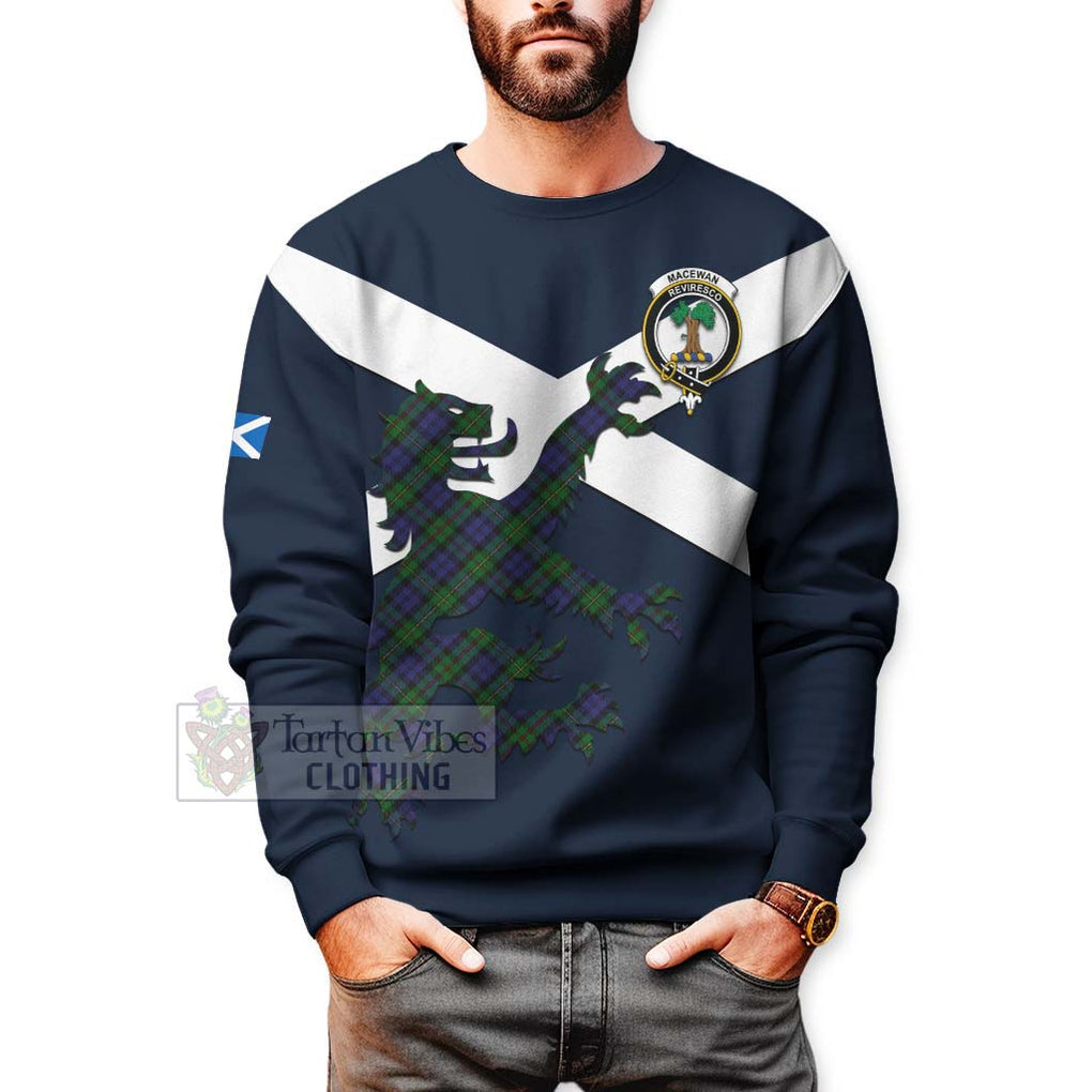 Tartan Vibes Clothing MacEwan (MacEwen) Tartan Lion Rampant Sweatshirt – Proudly Display Your Heritage with Alba Gu Brath and Clan Name