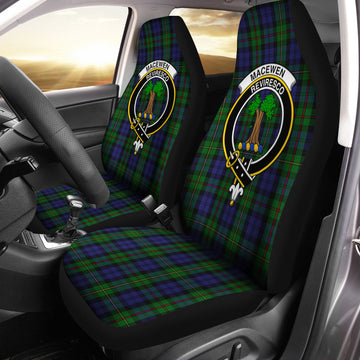 MacEwen Tartan Car Seat Cover with Family Crest