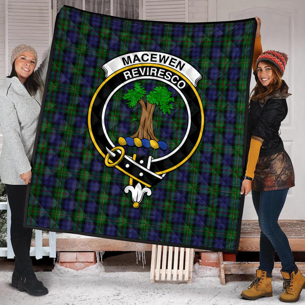 macewen-tartan-quilt-with-family-crest