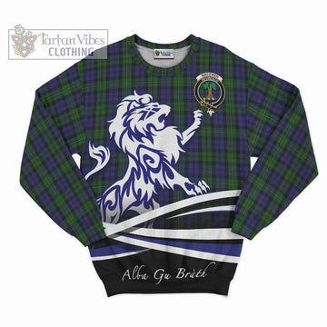 MacEwen Tartan Sweatshirt with Alba Gu Brath Regal Lion Emblem