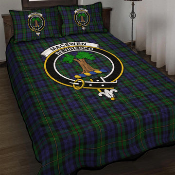 MacEwen Tartan Quilt Bed Set with Family Crest