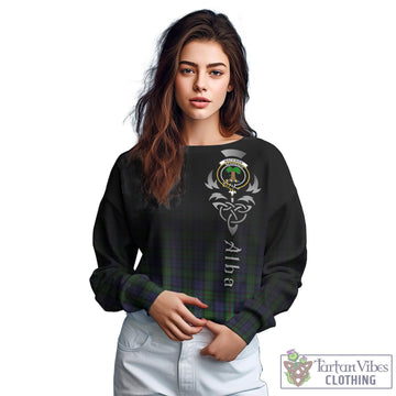 MacEwen Tartan Sweatshirt Featuring Alba Gu Brath Family Crest Celtic Inspired