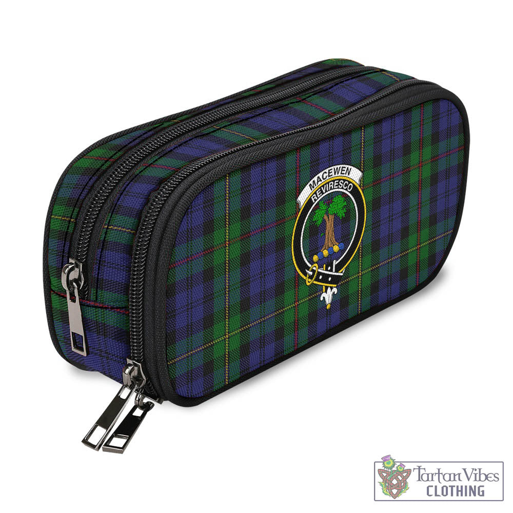 Tartan Vibes Clothing MacEwen Tartan Pen and Pencil Case with Family Crest