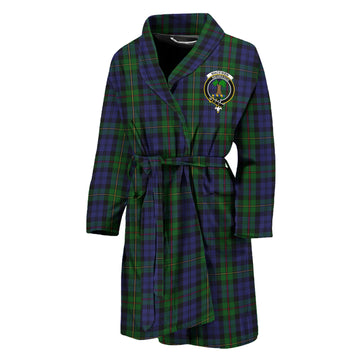 MacEwen Tartan Bathrobe with Family Crest