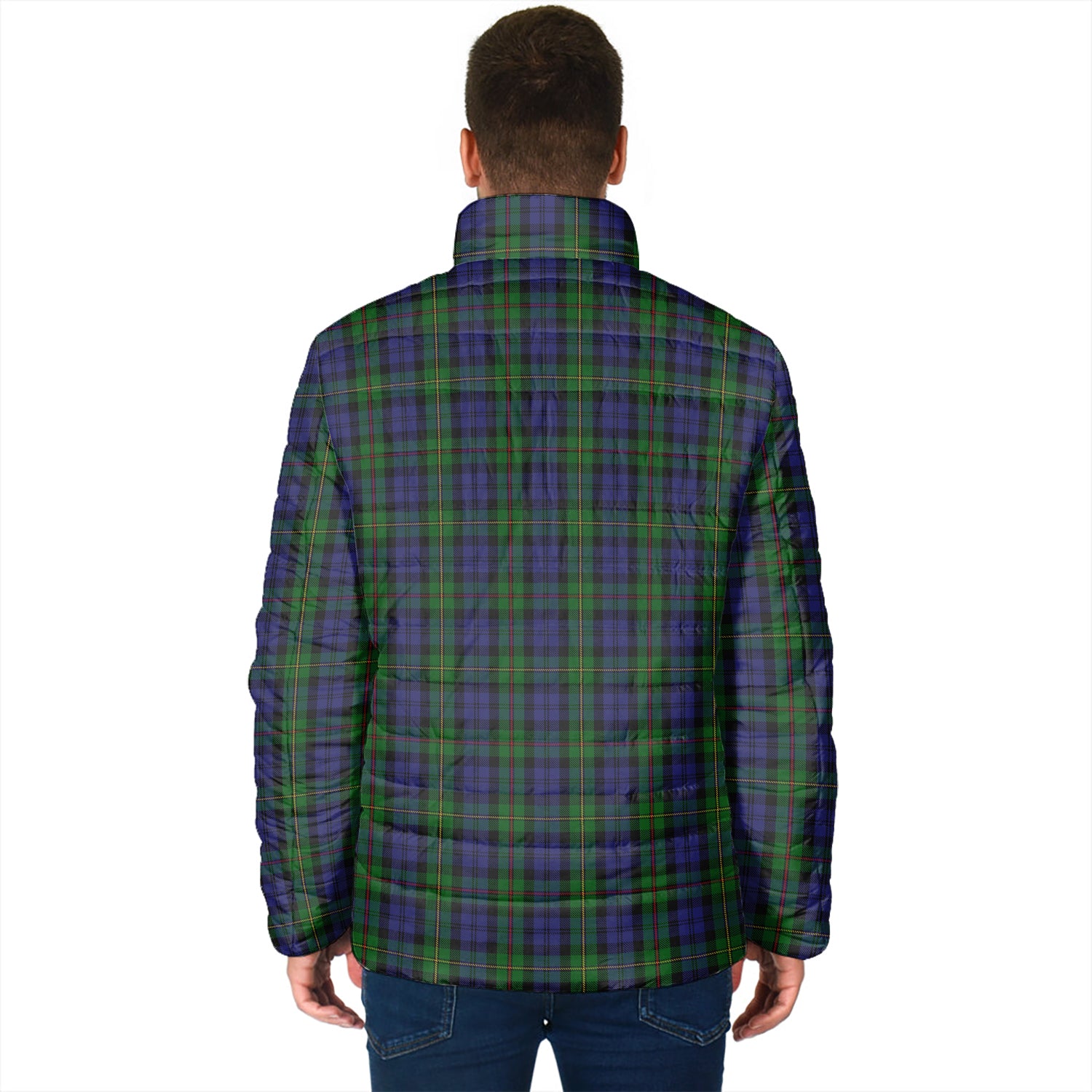 MacEwen Tartan Padded Jacket with Family Crest - Tartan Vibes Clothing