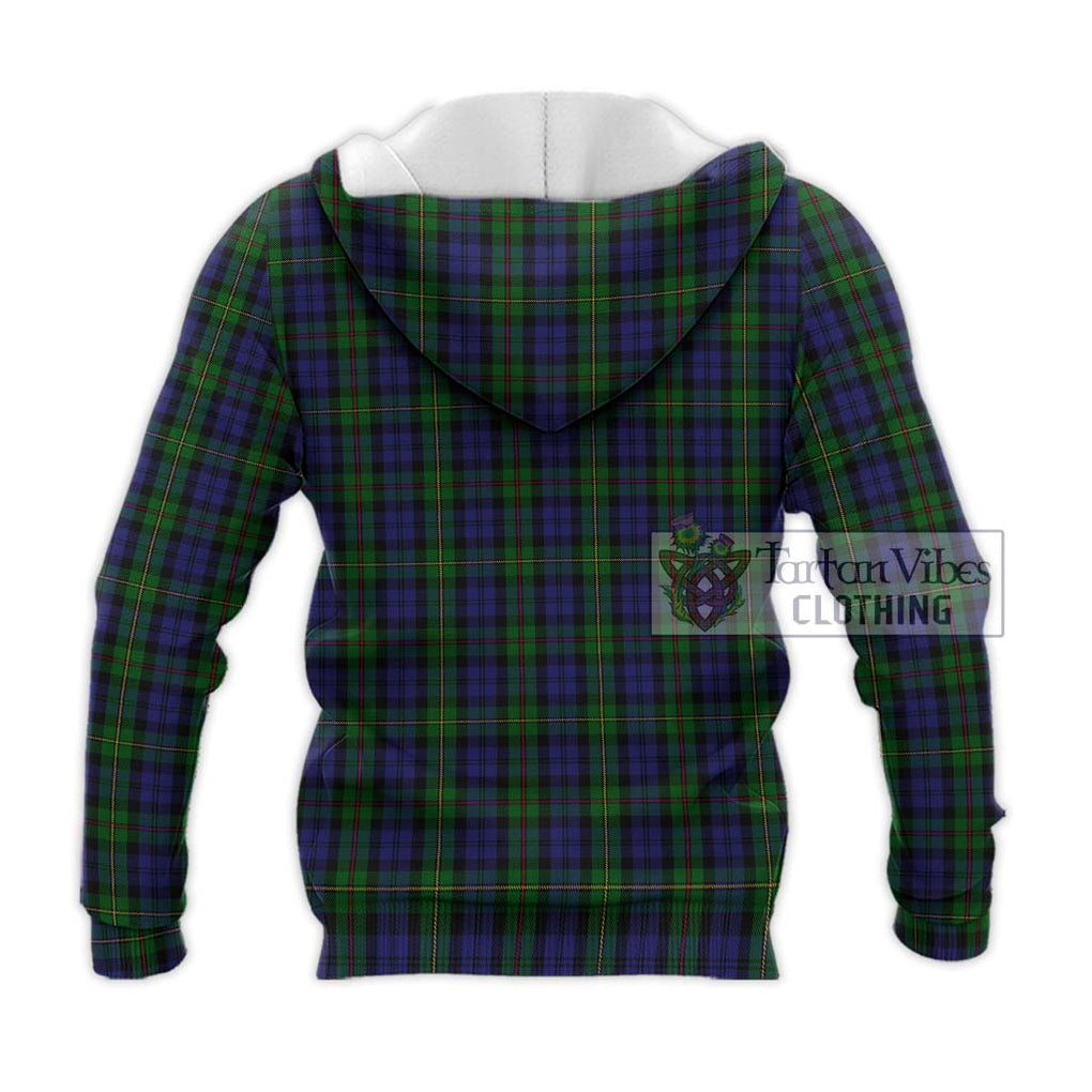 MacEwen Tartan Knitted Hoodie with Family Crest DNA In Me Style - Tartanvibesclothing Shop