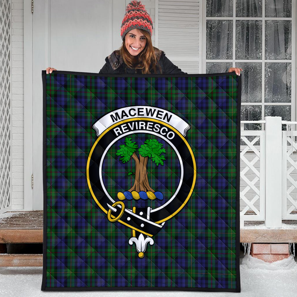 macewen-tartan-quilt-with-family-crest