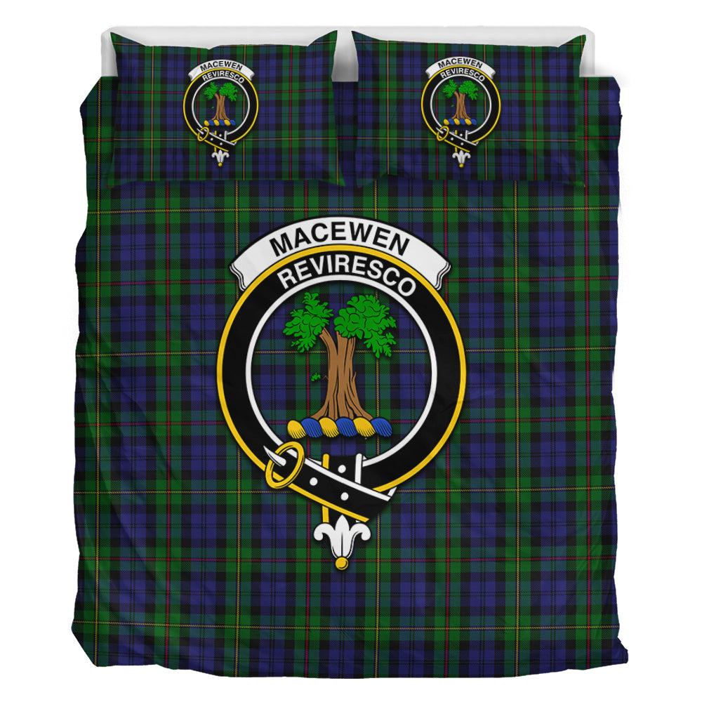 MacEwen Tartan Bedding Set with Family Crest - Tartan Vibes Clothing