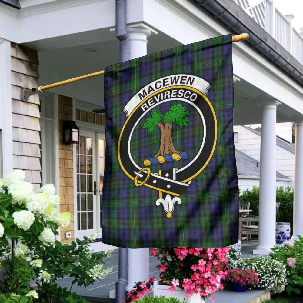 MacEwen Tartan Flag with Family Crest - Tartan Vibes Clothing