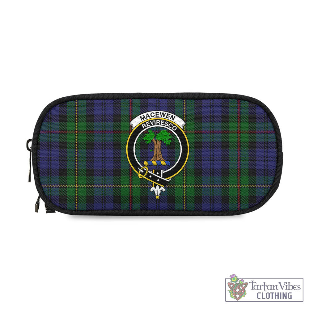 Tartan Vibes Clothing MacEwen Tartan Pen and Pencil Case with Family Crest