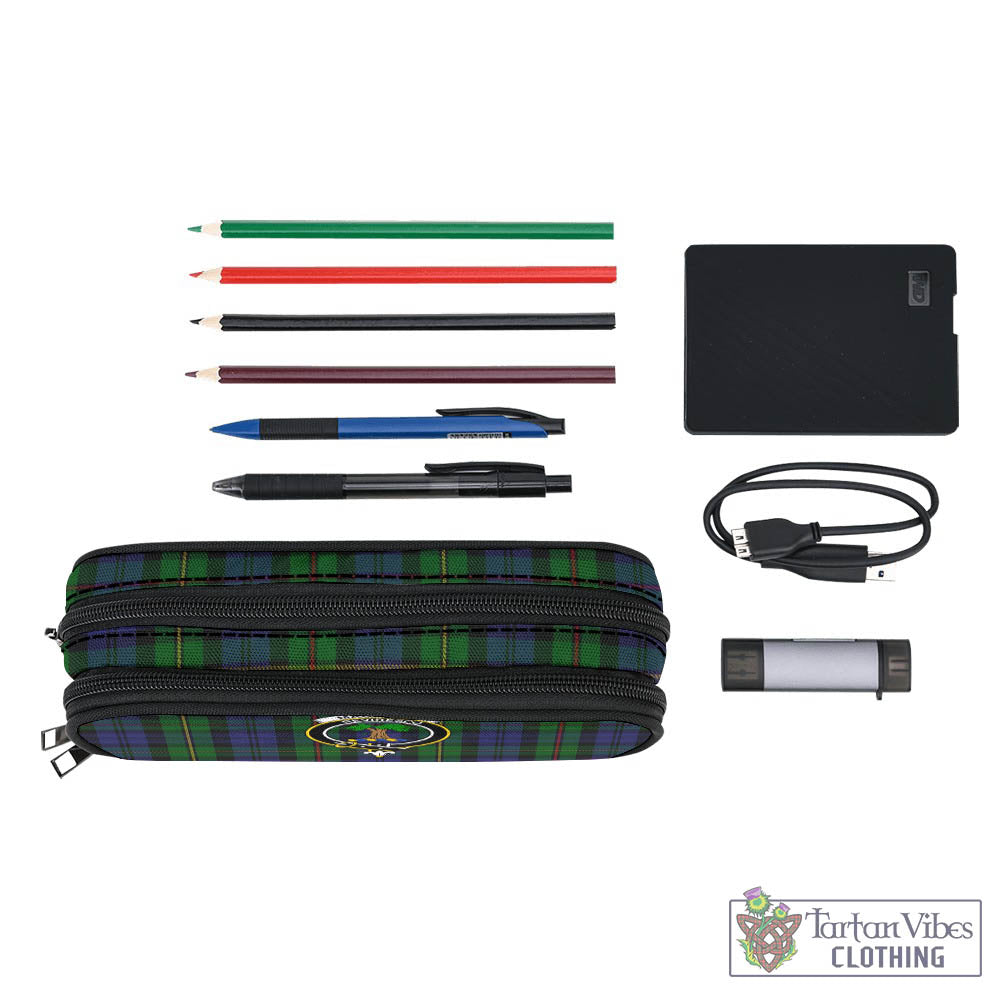 Tartan Vibes Clothing MacEwen Tartan Pen and Pencil Case with Family Crest