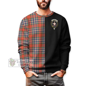 MacFarlane Ancient Tartan Sweatshirt with Family Crest and Half Of Me Style