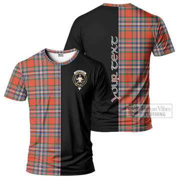 MacFarlane Ancient Tartan T-Shirt with Family Crest and Half Of Me Style