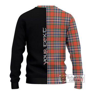 MacFarlane Ancient Tartan Ugly Sweater with Family Crest and Half Of Me Style