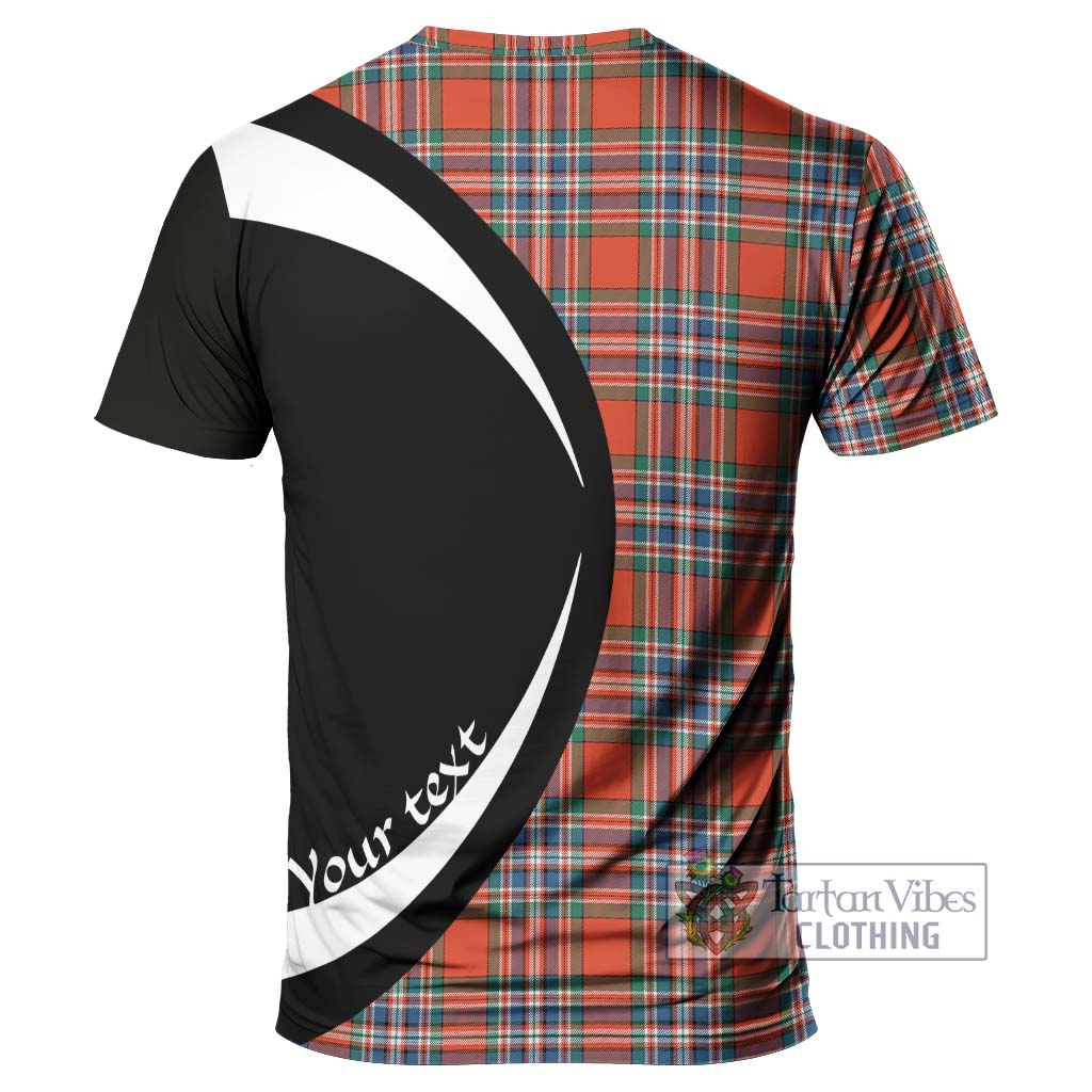 Tartan Vibes Clothing MacFarlane Ancient Tartan T-Shirt with Family Crest Circle Style