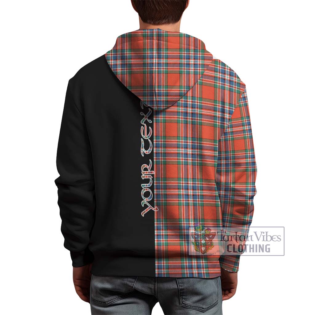 Tartan Vibes Clothing MacFarlane Ancient Tartan Hoodie with Family Crest and Half Of Me Style