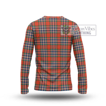 MacFarlane Ancient Tartan Long Sleeve T-Shirt with Family Crest DNA In Me Style