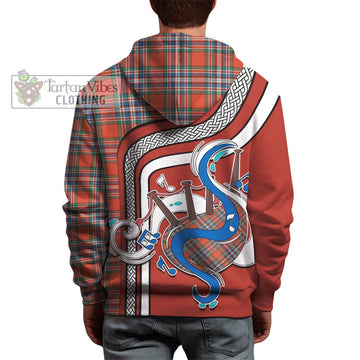 MacFarlane Ancient Tartan Hoodie with Epic Bagpipe Style