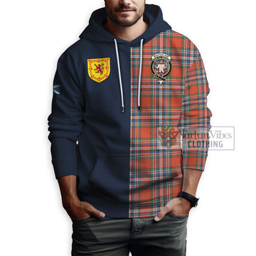 MacFarlane Ancient Tartan Hoodie with Scottish Lion Royal Arm Half Style