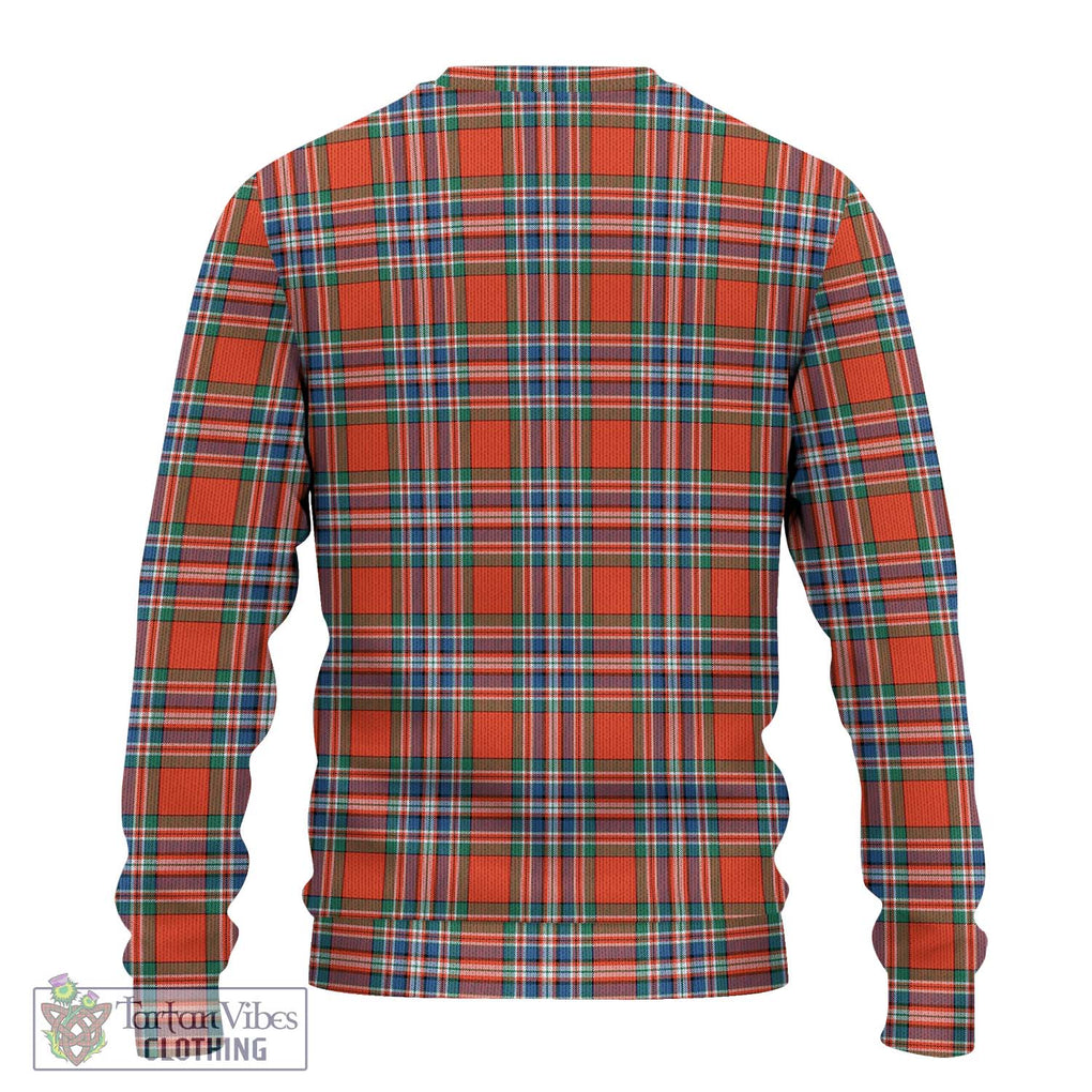 MacFarlane Ancient Tartan Knitted Sweater with Family Crest DNA In Me Style - Tartanvibesclothing Shop