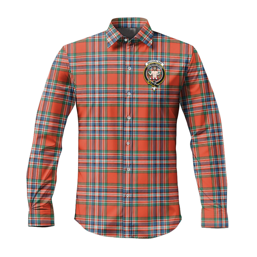 macfarlane-ancient-tartan-long-sleeve-button-up-shirt-with-family-crest