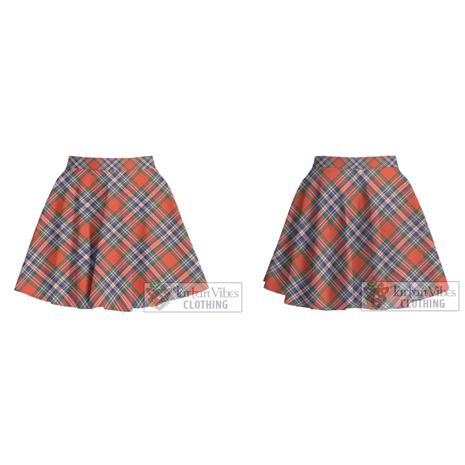 Tartan Vibes Clothing MacFarlane Ancient Tartan Women's Plated Mini Skirt