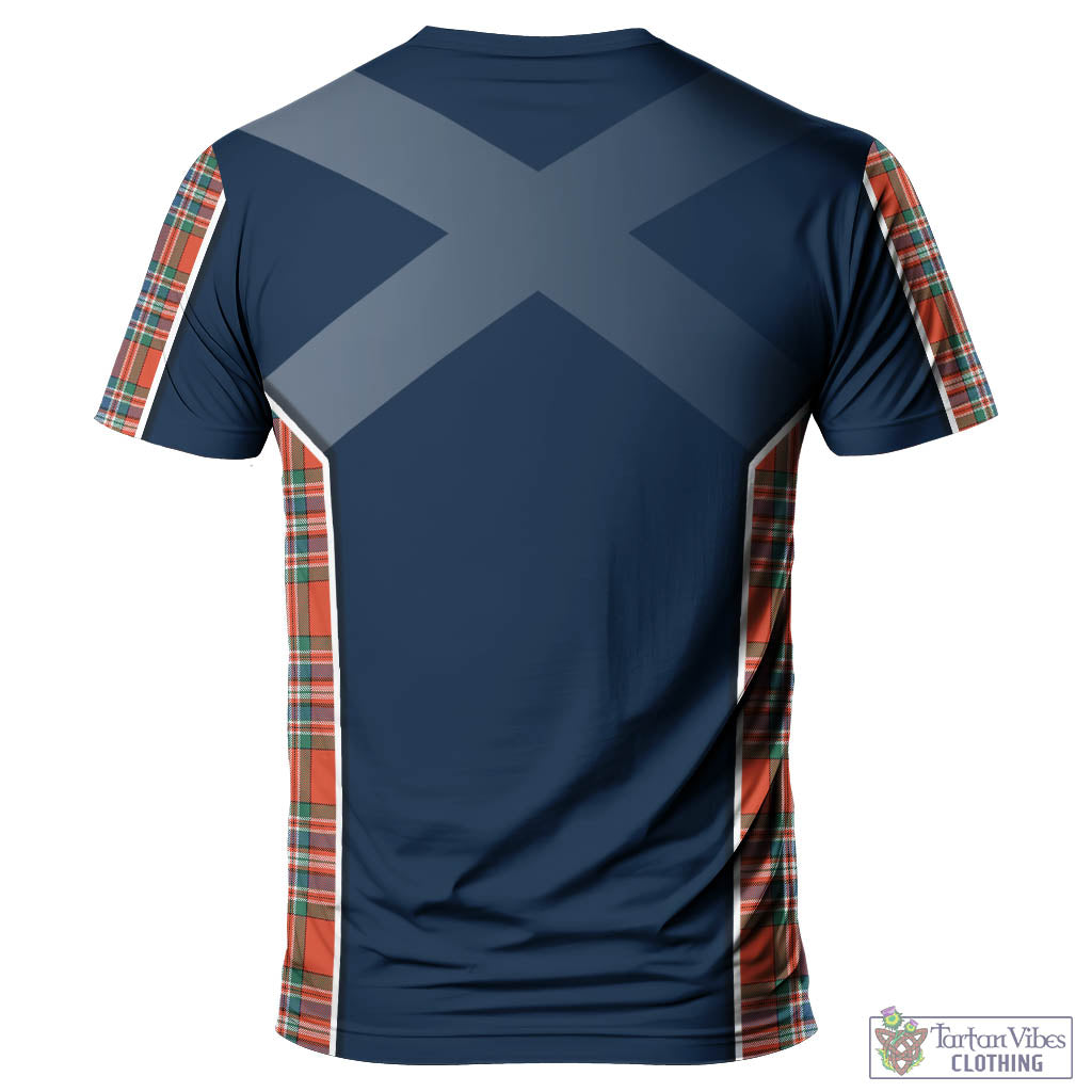 Tartan Vibes Clothing MacFarlane Ancient Tartan T-Shirt with Family Crest and Lion Rampant Vibes Sport Style