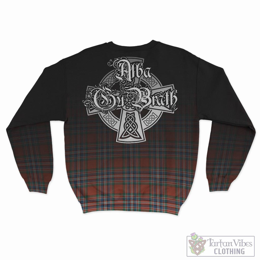 Tartan Vibes Clothing MacFarlane Ancient Tartan Sweatshirt Featuring Alba Gu Brath Family Crest Celtic Inspired