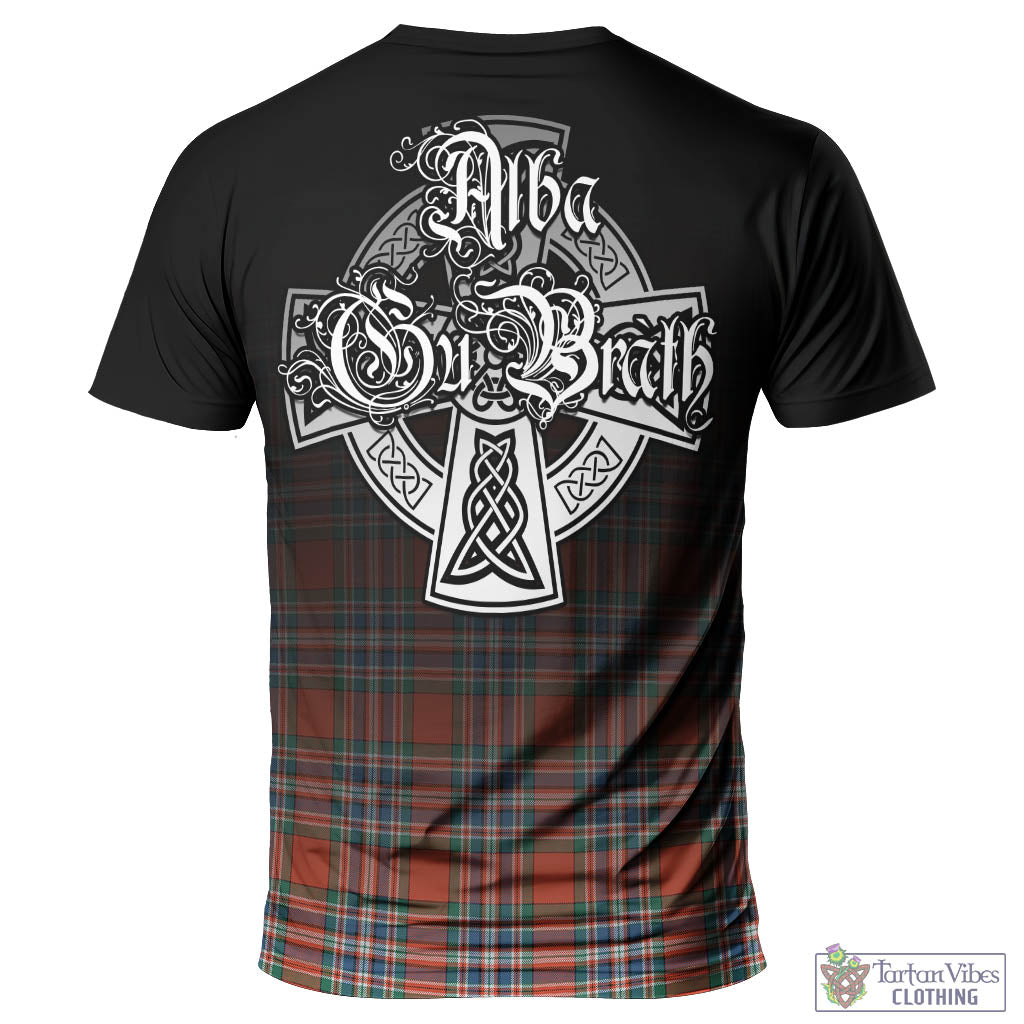 Tartan Vibes Clothing MacFarlane Ancient Tartan T-Shirt Featuring Alba Gu Brath Family Crest Celtic Inspired