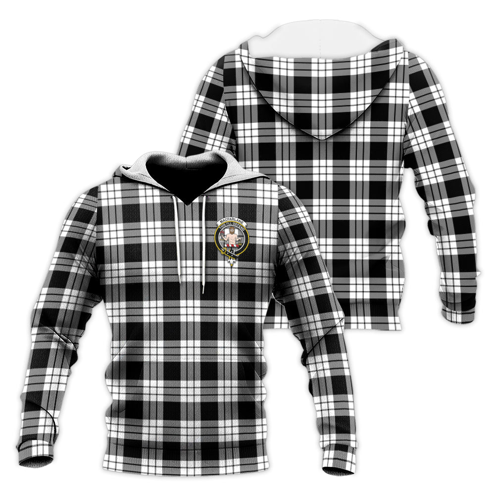 macfarlane-black-white-tartan-knitted-hoodie-with-family-crest