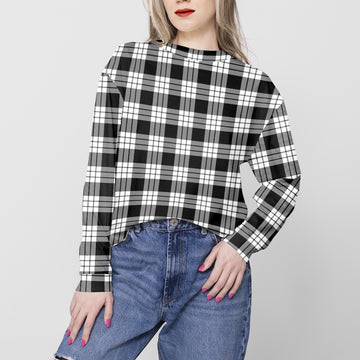 MacFarlane Black White Tartan Sweatshirt