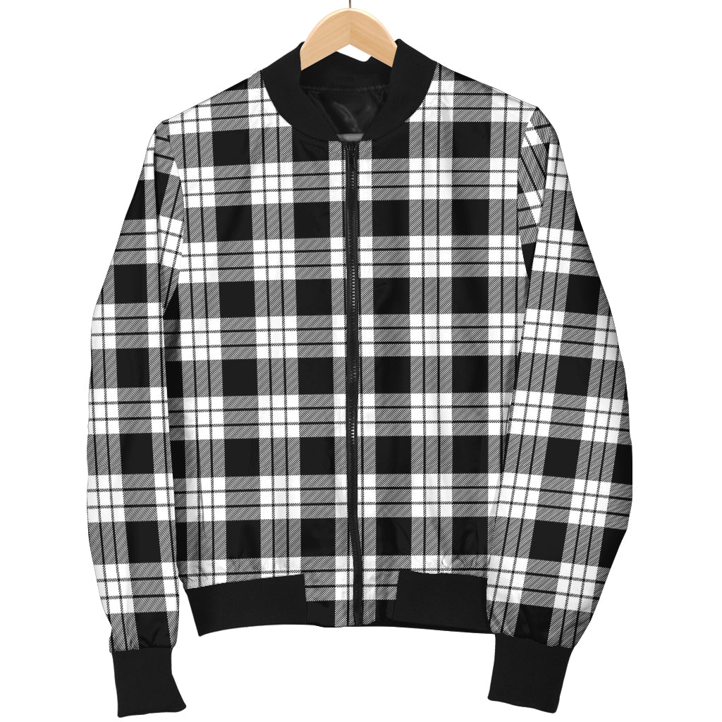 macfarlane-black-white-tartan-bomber-jacket