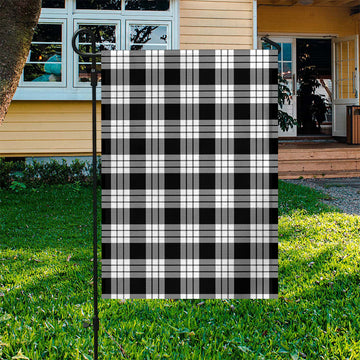 MacFarlane Black White Tartan Flag