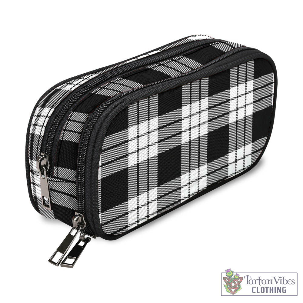 Tartan Vibes Clothing MacFarlane Black White Tartan Pen and Pencil Case