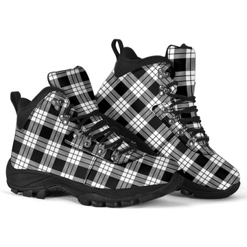 MacFarlane Black White Tartan Alpine Boots