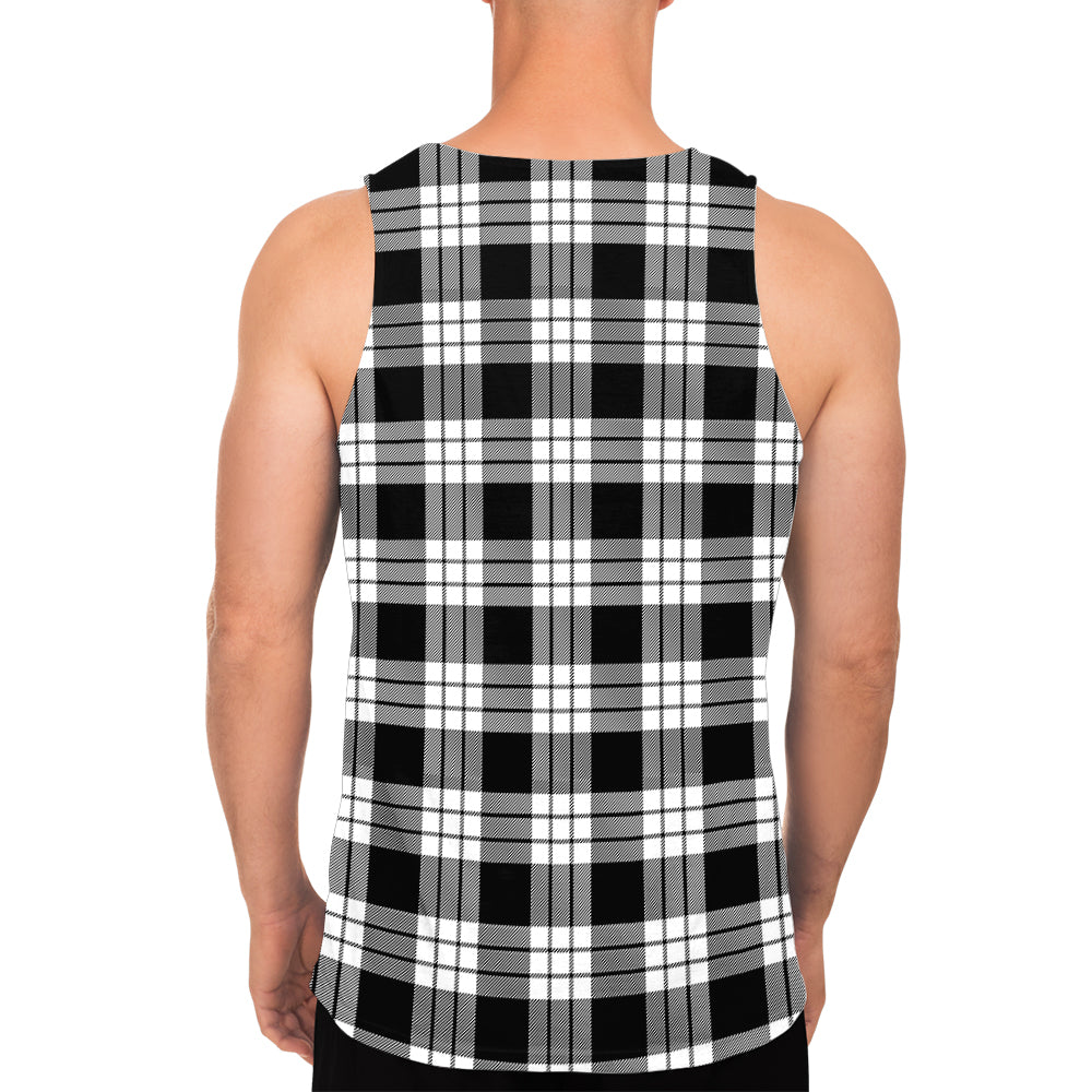 macfarlane-black-white-tartan-mens-tank-top-with-family-crest