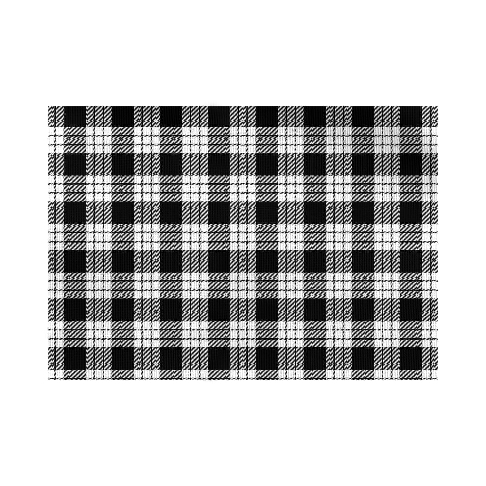 MacFarlane Black White Tartan Flag - Tartan Vibes Clothing