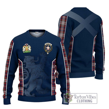 MacFarlane Dress Tartan Ugly Sweater with Family Crest and Lion Rampant Vibes Sport Style