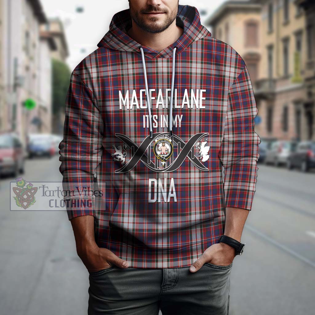 Tartan Vibes Clothing MacFarlane Dress Tartan Hoodie with Family Crest DNA In Me Style