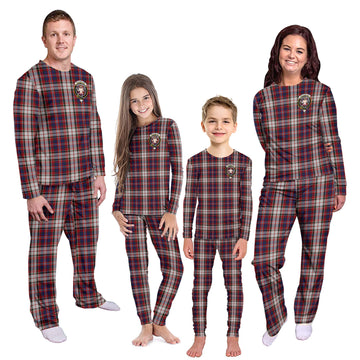 MacFarlane Dress Tartan Pajamas Family Set with Family Crest