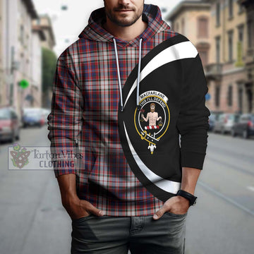 MacFarlane Dress Tartan Hoodie with Family Crest Circle Style