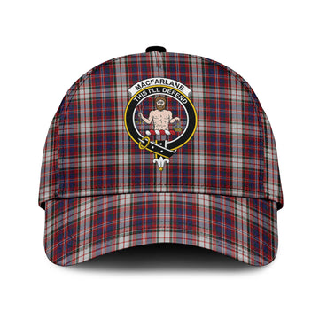 MacFarlane Dress Tartan Classic Cap with Family Crest