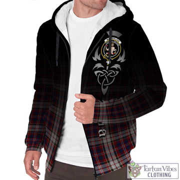 MacFarlane Dress Tartan Sherpa Hoodie Featuring Alba Gu Brath Family Crest Celtic Inspired