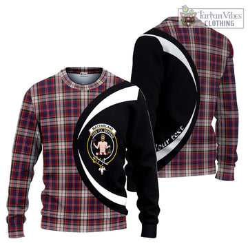 MacFarlane Dress Tartan Ugly Sweater with Family Crest Circle Style