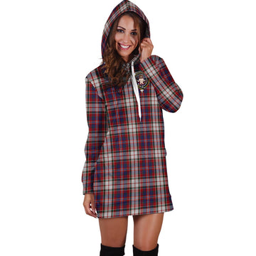 MacFarlane Dress Tartan Hoodie Dress with Family Crest